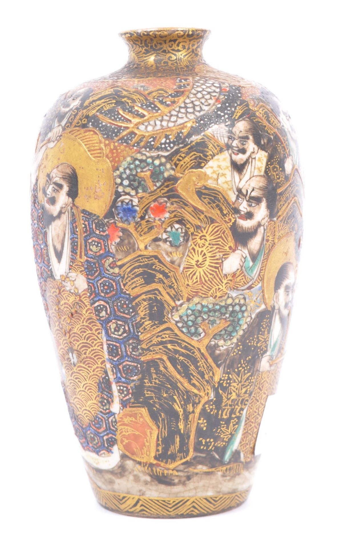 EARLY 20TH CENTURY MEIJI JAPANESE SATSUMA VASE - Image 4 of 6