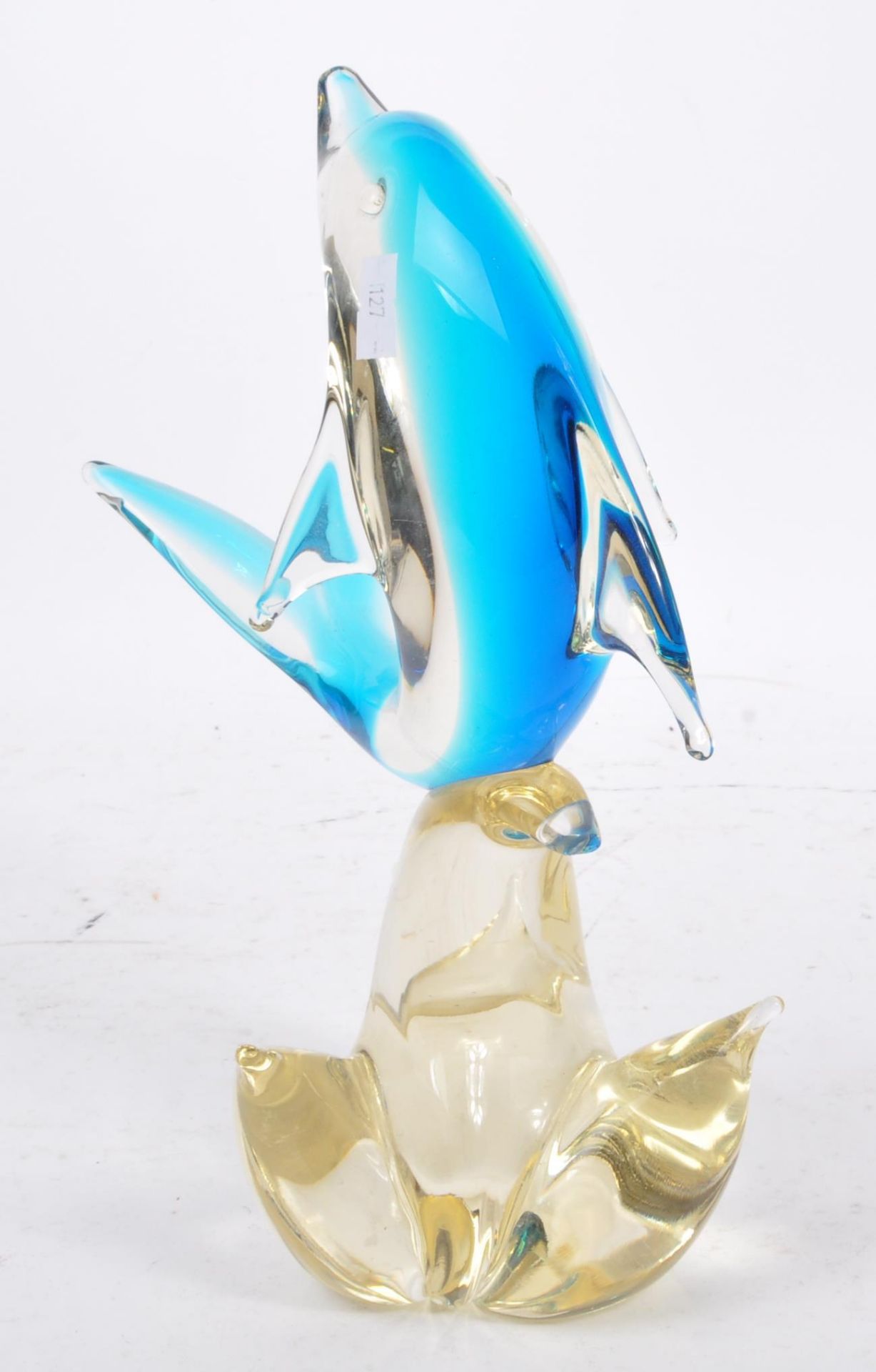 VINTAGE 20TH CENTURY MURANO STYLE GLASS DOLPHIN - Image 4 of 5