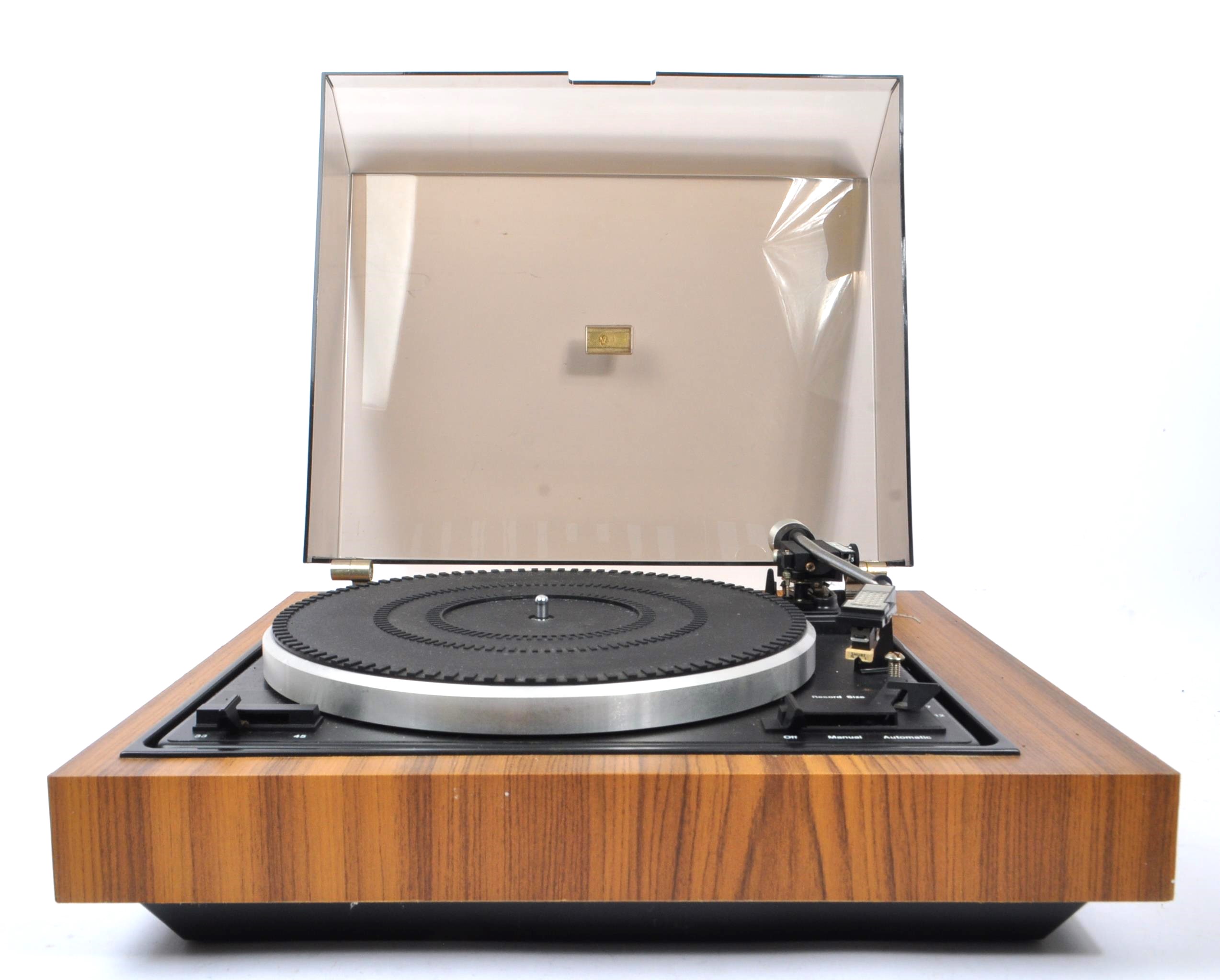 1960S GARRARD SP25 MK V RECORD TURNTABLE TEAK VENEERED