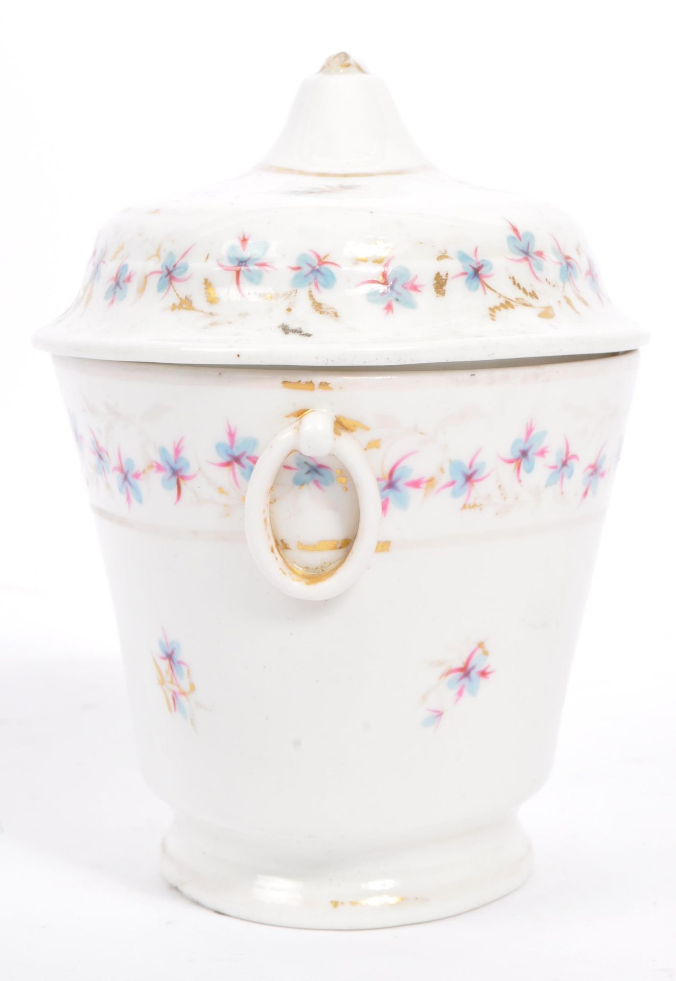 19TH CENTURY CROWN DERBY LIDDED TRINKET JEWELLERY POT - Image 2 of 5