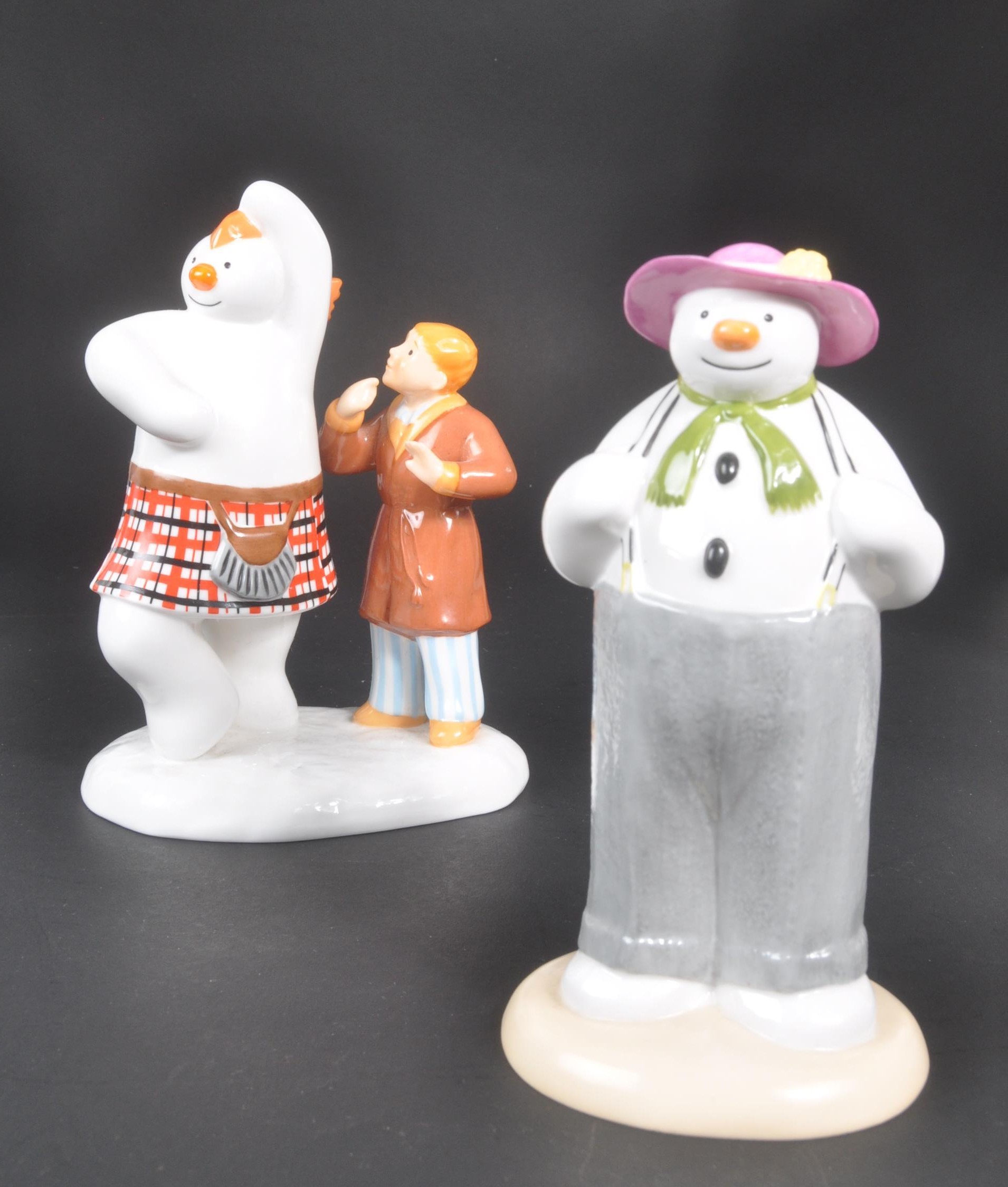 COALPORT CHARACTERS - THE SNOWMAN - FOUR PORCELAIN FIGURES - Image 3 of 4