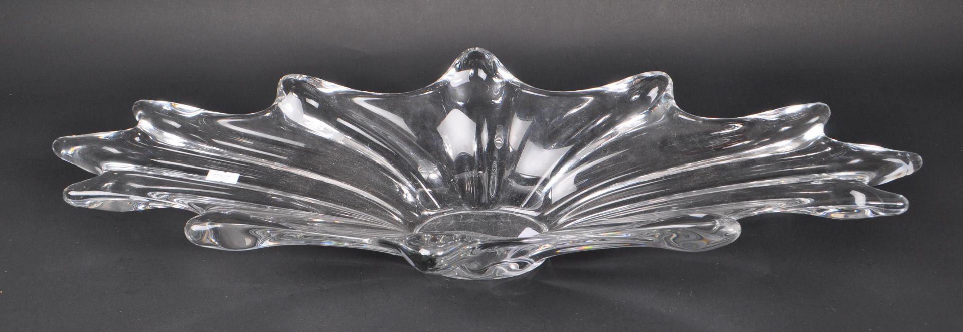 VINTAGE 20TH CENTURY GLASS CENTREPIECE BOWL - Bild 3 aus 7