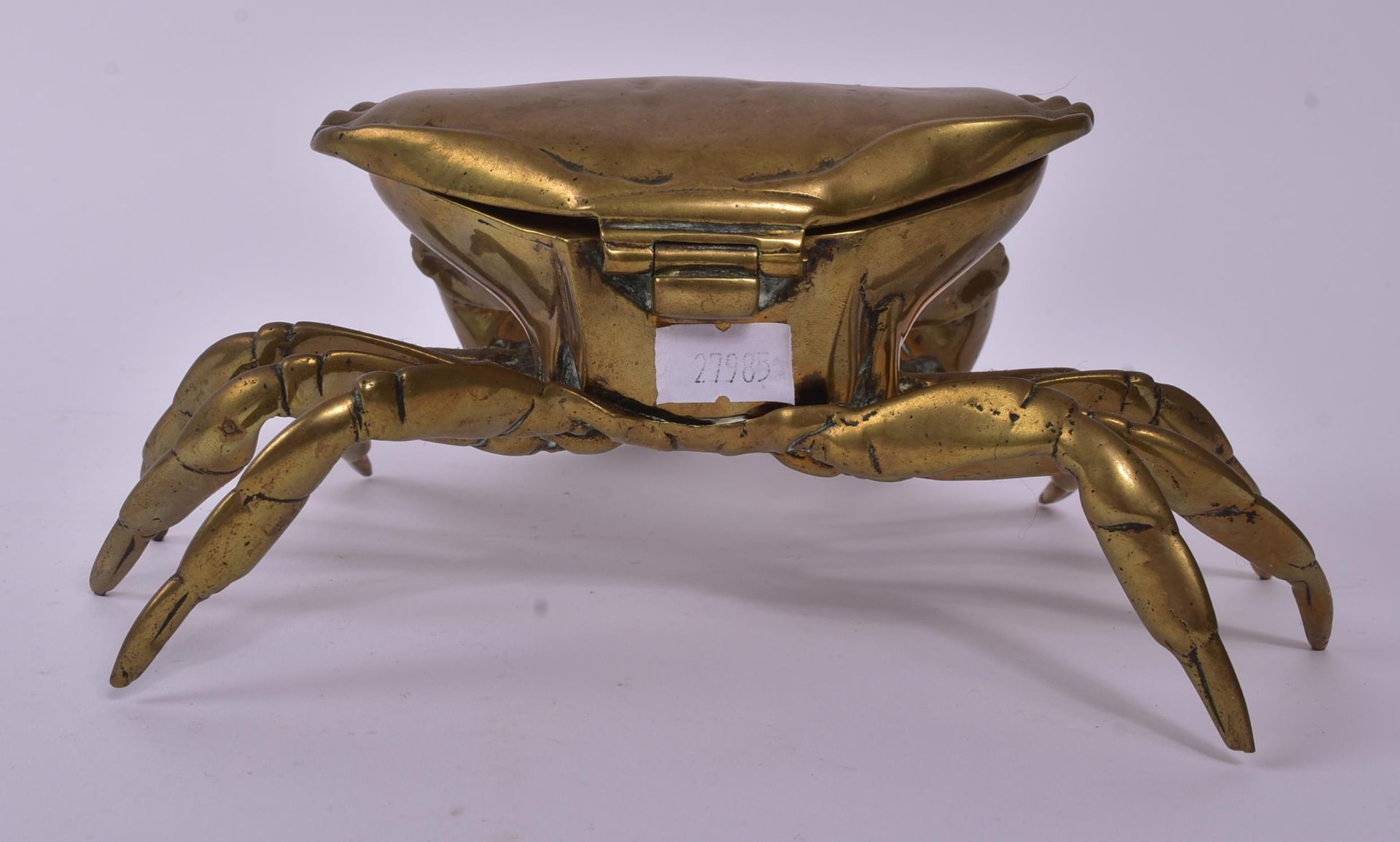 19TH CENTURY BRASS SPIDER CRAB INKWELL - Image 4 of 7