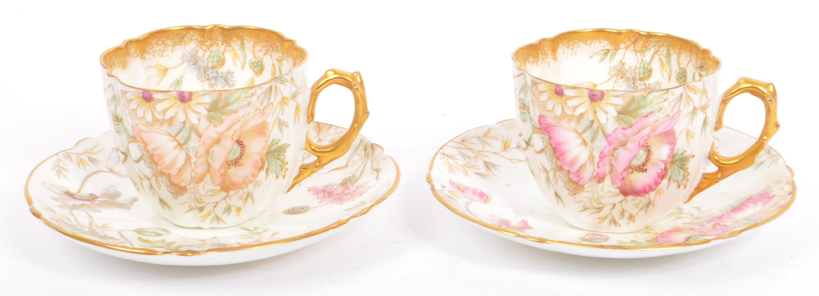 19TH CENTURY PORCELAIN CHINA STAFFORDSHIRE TEA SERVICE - Image 5 of 10