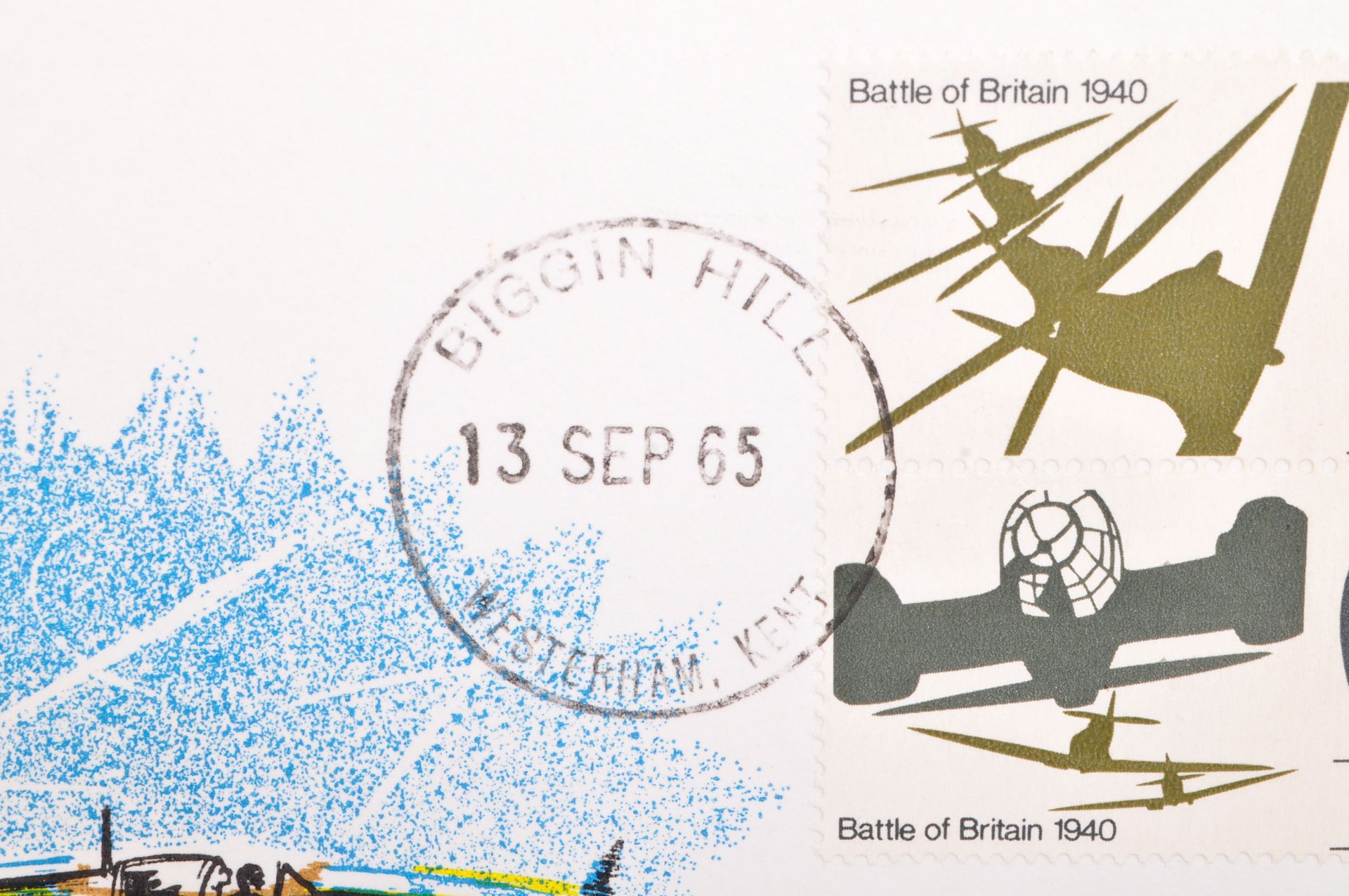 DOUGLAS BADER - BATTLE OF BRITAIN FIRST DAY COVER - Image 6 of 6
