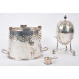 EARLY 20TH CENTURY EPNS SILVER BURNER & CODDLER