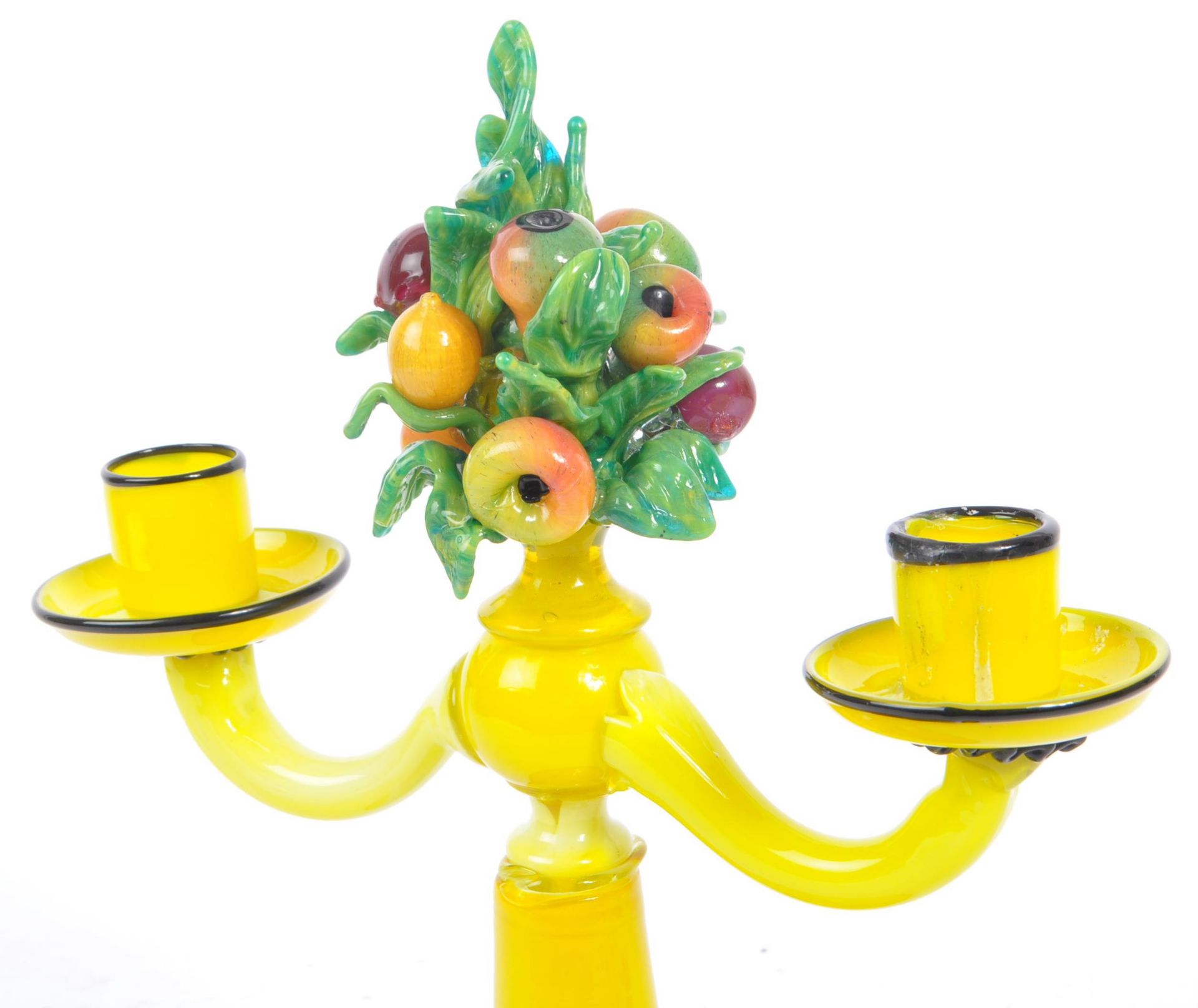 MURANO MANNER ART GLASS CANDELABRA - Image 6 of 6