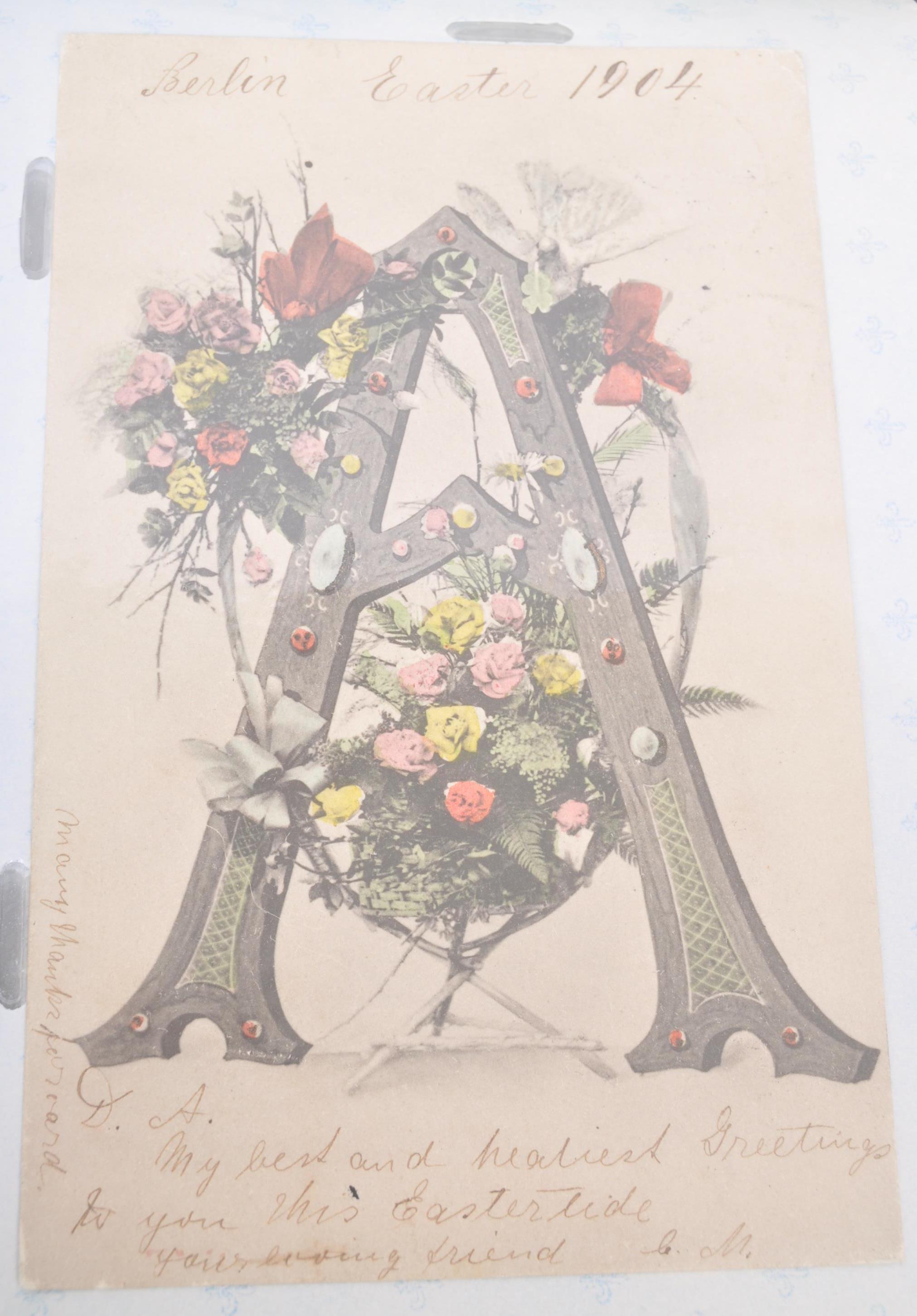 POSTCARDS DEPICTING LARGE LETTERS ALPHABET CHARACTERS - Image 6 of 6