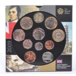 2009 ROYAL MINT UK BRILLIANT UNCIRCULATED COIN COLLECTION