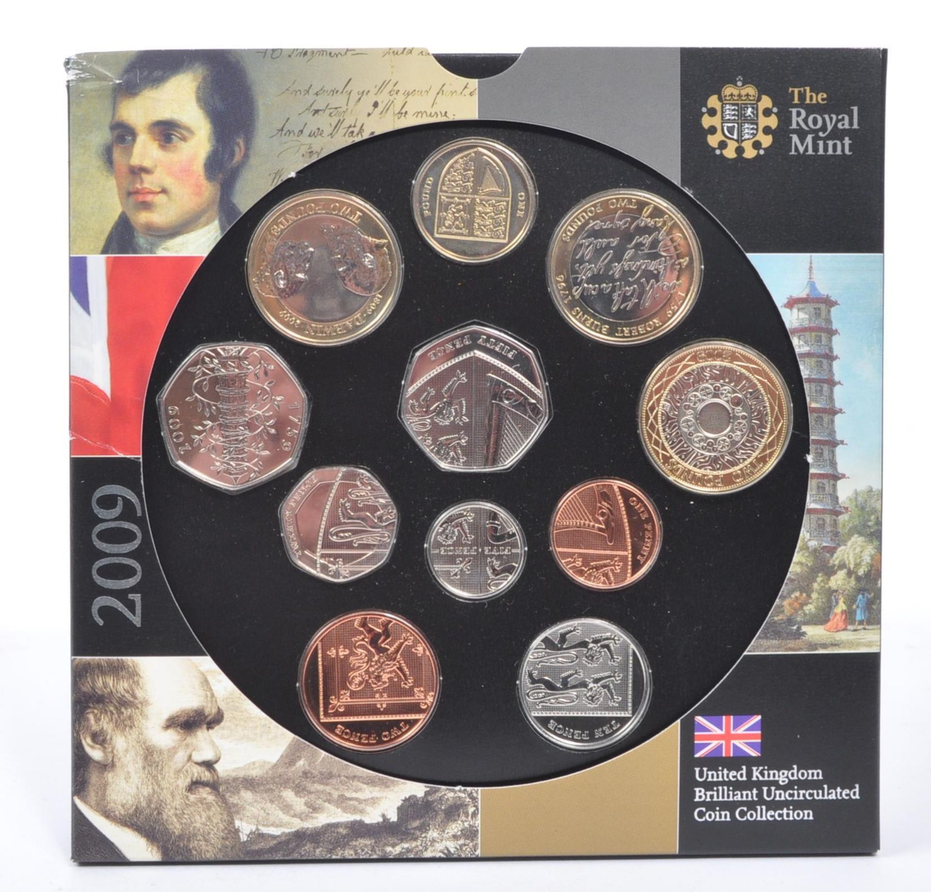 2009 ROYAL MINT UK BRILLIANT UNCIRCULATED COIN COLLECTION