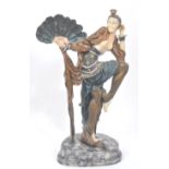 20TH CENTURY DECO STYLE RESIN DANCING FIGURINE