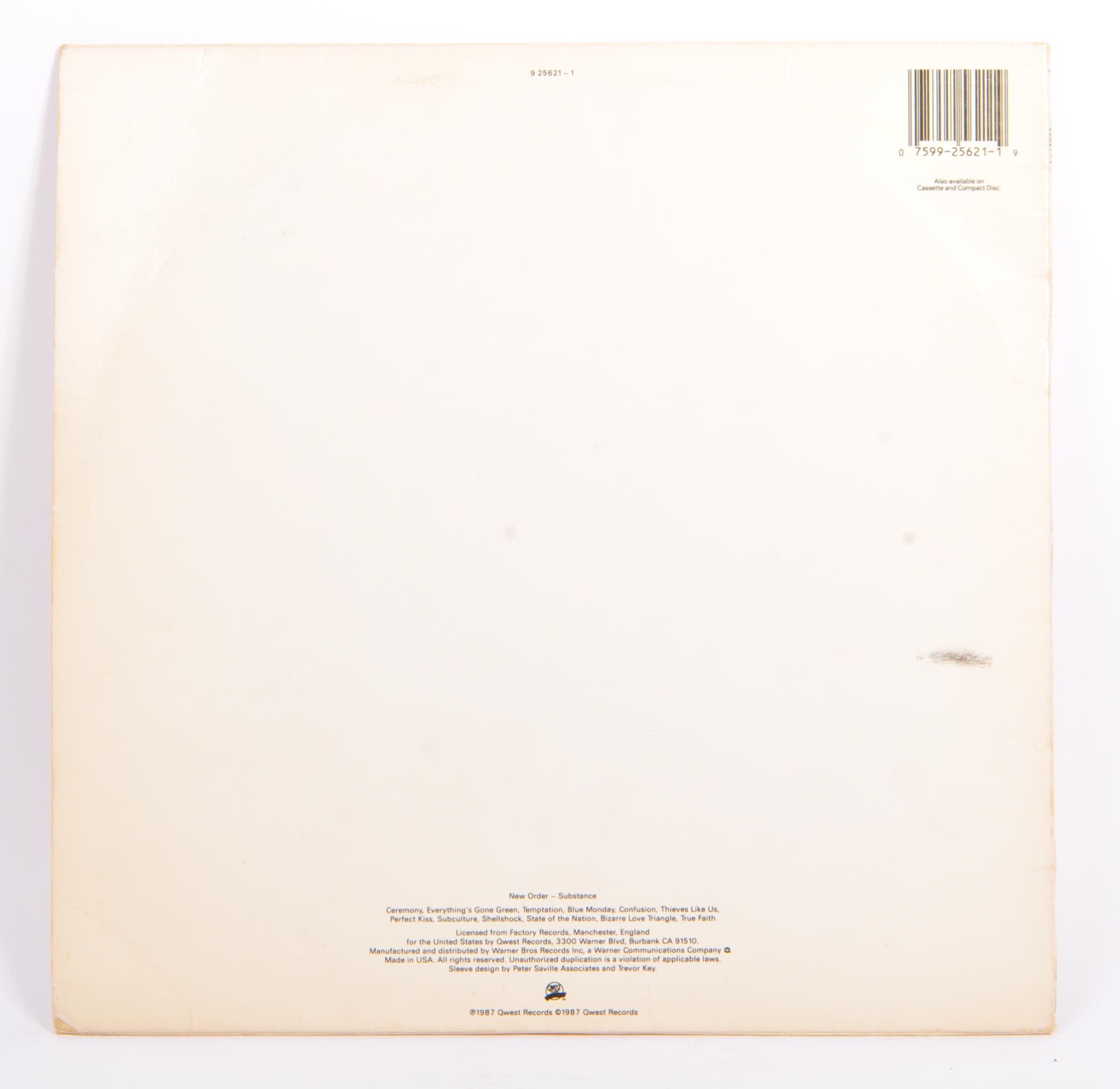 1987 NEW ORDER SUBSTANCE DOUBLE RECORD VINYL SET - Image 4 of 5