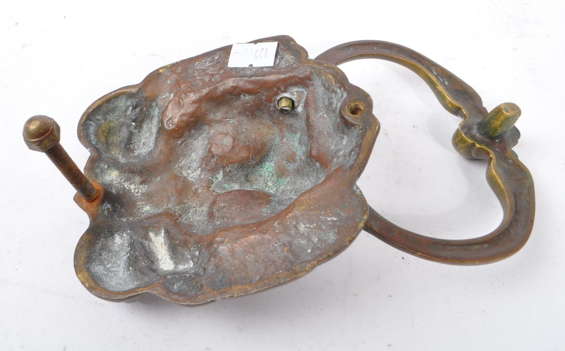 19TH CENTURY VICTORIAN BRONZE LION DOOR KNOCKER - Bild 5 aus 5