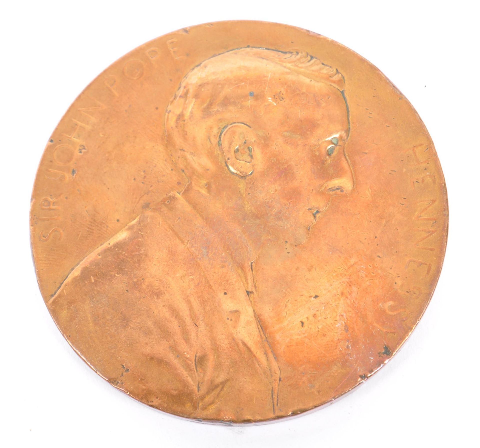 19TH CENTURY SIR JOHN POPE HENNESSY BRONZE MEDAL - Image 2 of 6