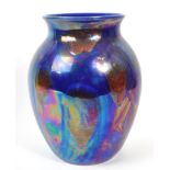 POOLE POTTERY - GLAZED VASE 'VOLCANO' SERIES