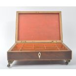 GEORGIAN INLAID VENEER JEWELLERY BOX