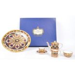 ROYAL CROWN DERBY - MINIATURE TEA SERVICE IN OLD IMARI PATTERN