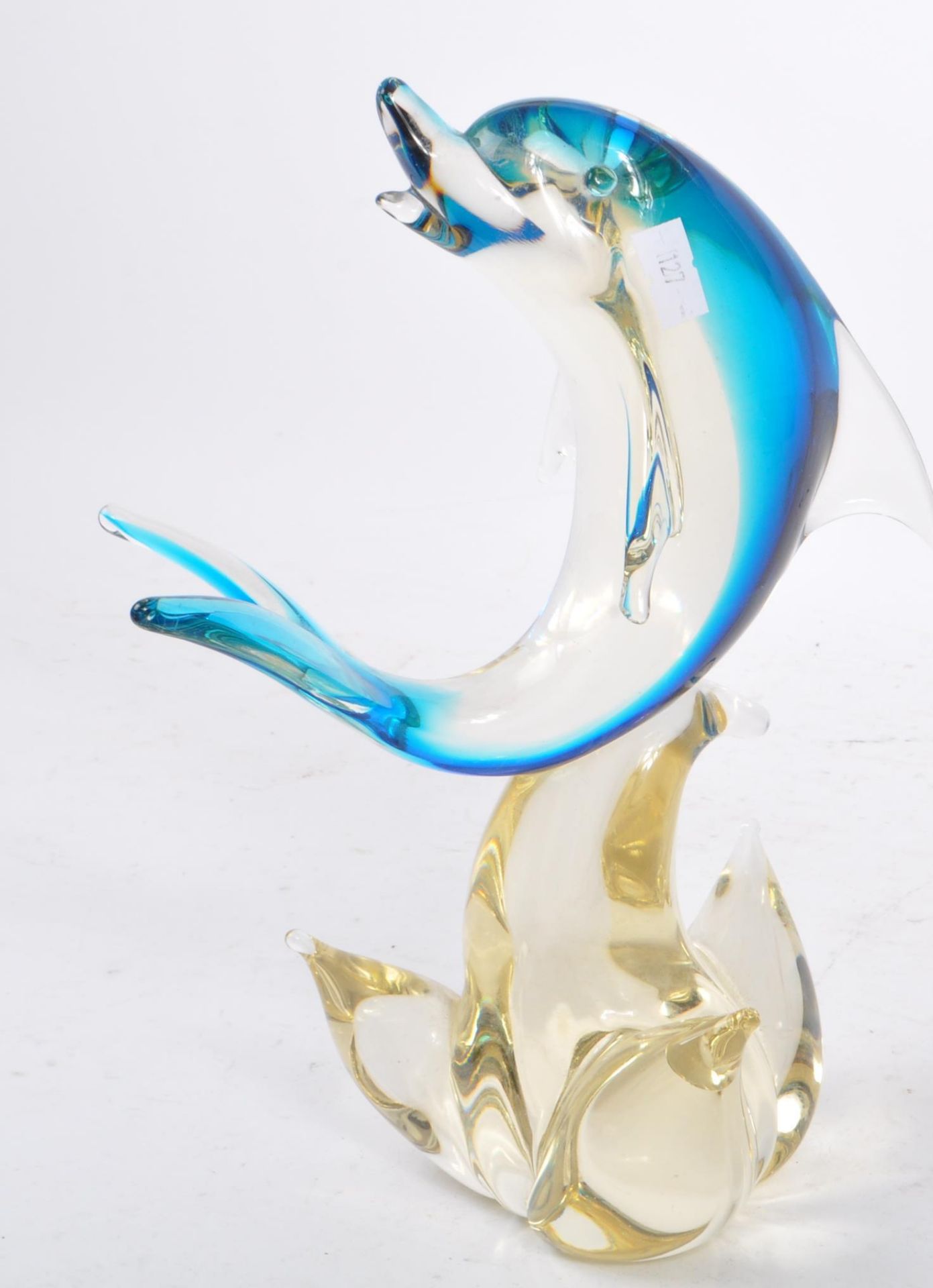 VINTAGE 20TH CENTURY MURANO STYLE GLASS DOLPHIN - Image 3 of 5