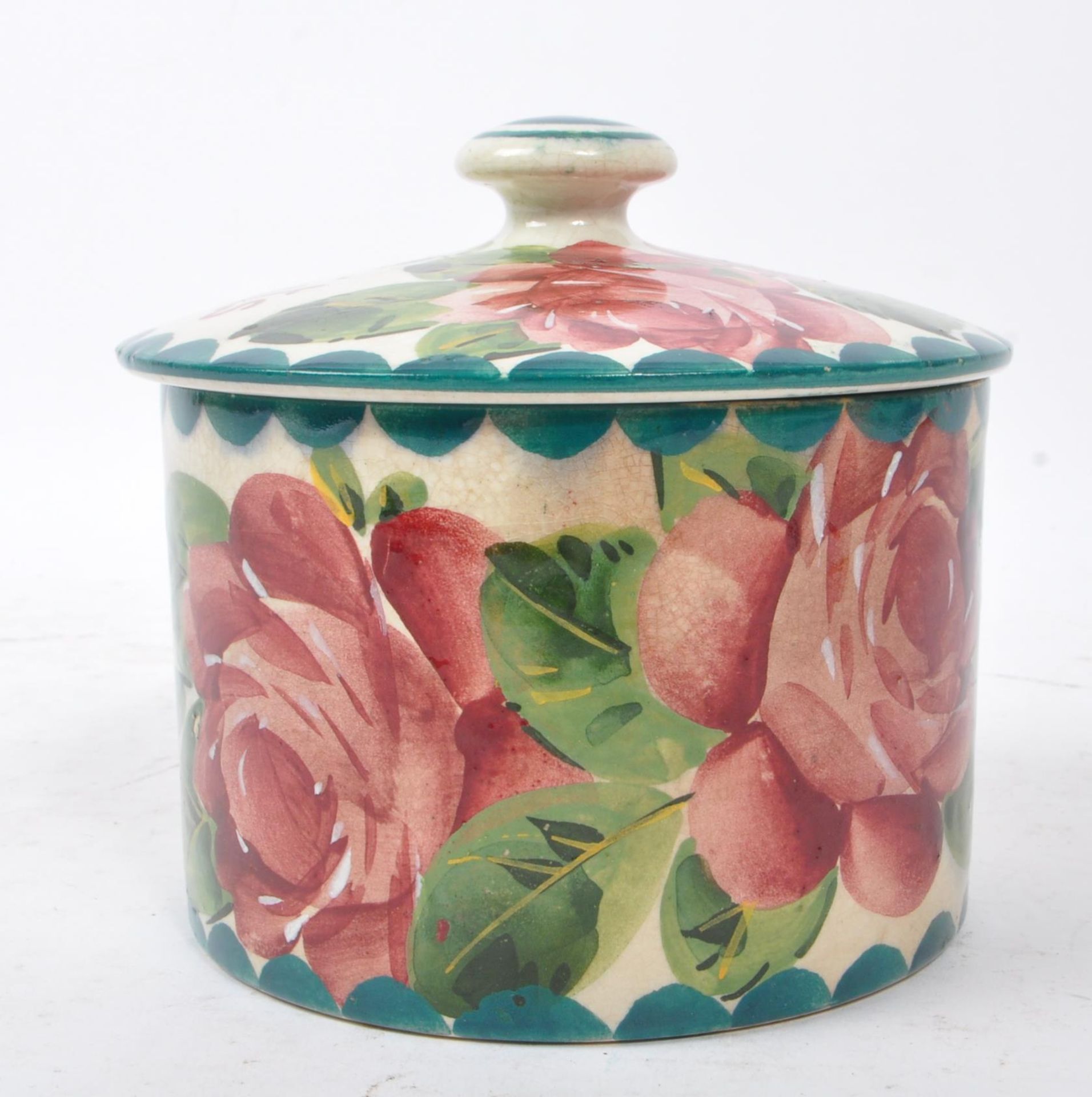 WEMYSS - 20TH CENTURY CHINA LIDDED ROSE BISCUIT POT - Image 6 of 6