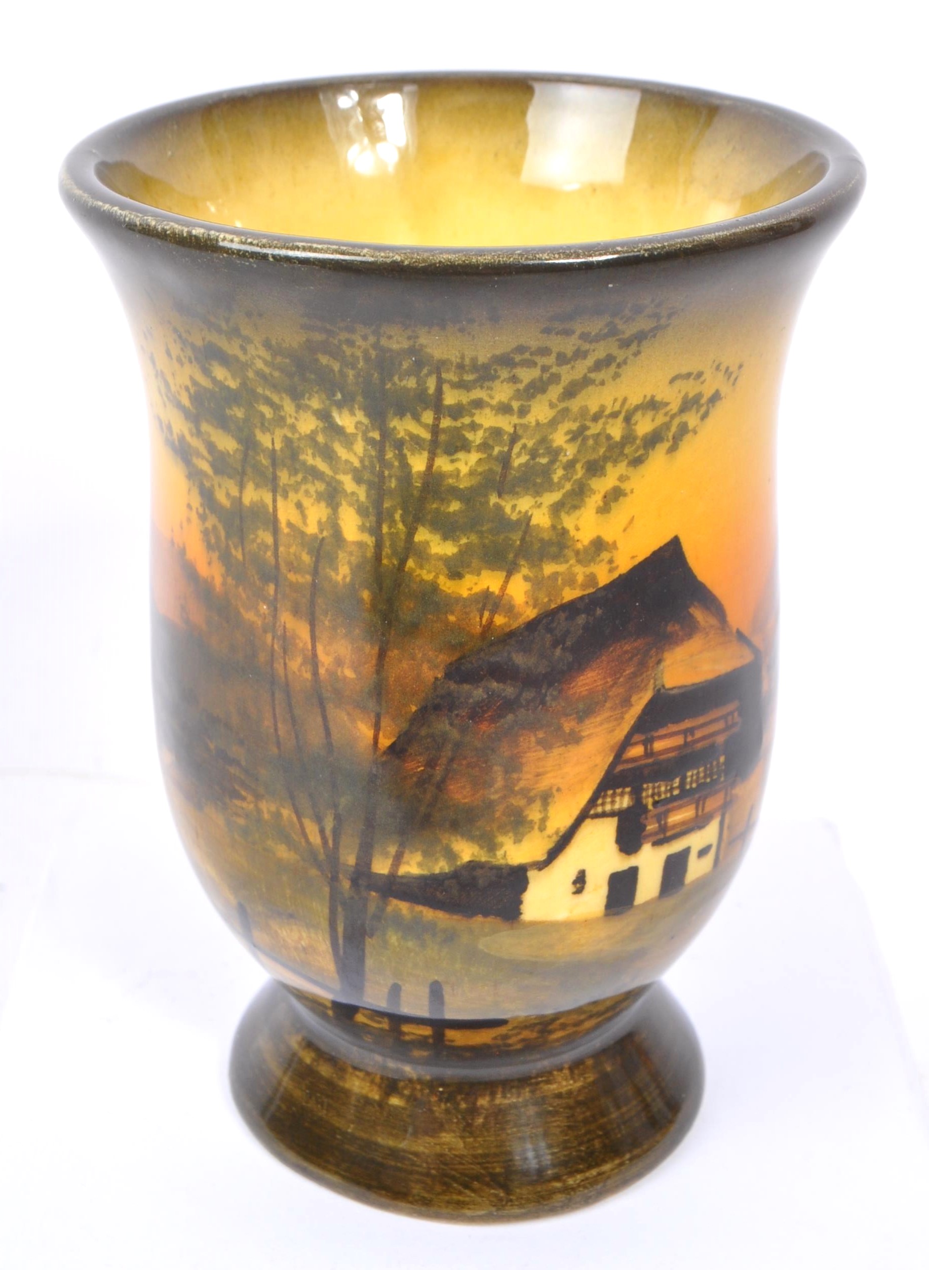 MAJOLICA SMF SCHRAMBERG - 20TH CENTURY GERMAN VASE