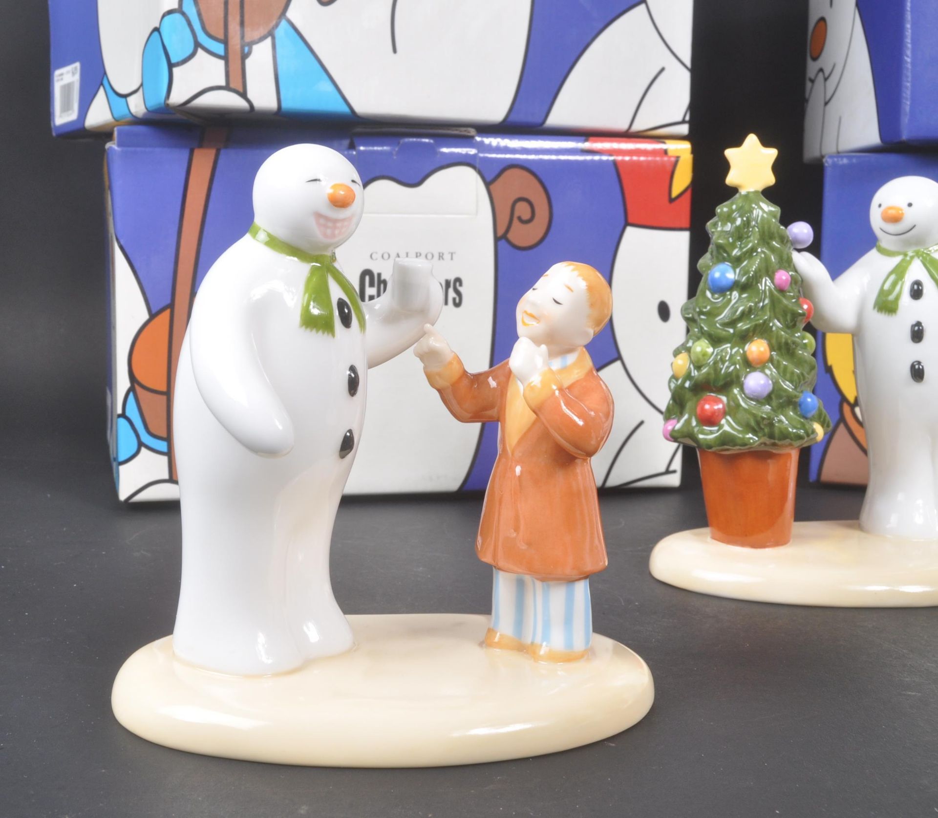 COALPORT CHARACTERS - THE SNOWMAN - FOUR PORCELAIN FIGURES - Image 2 of 6