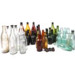 LARGE COLLECTION OF BRISTOL BREWERY GLASS BOTTLES