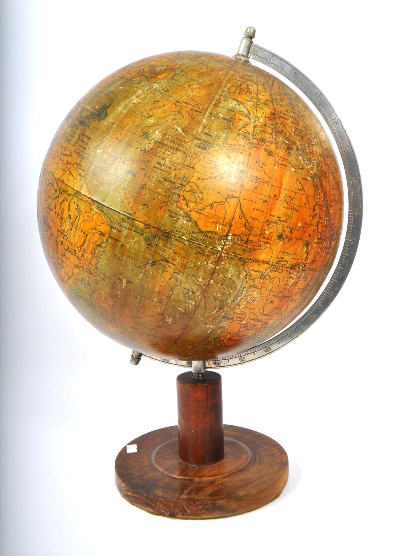 1940S GERMAN ROTATING DESKTOP WORLD GLOBE