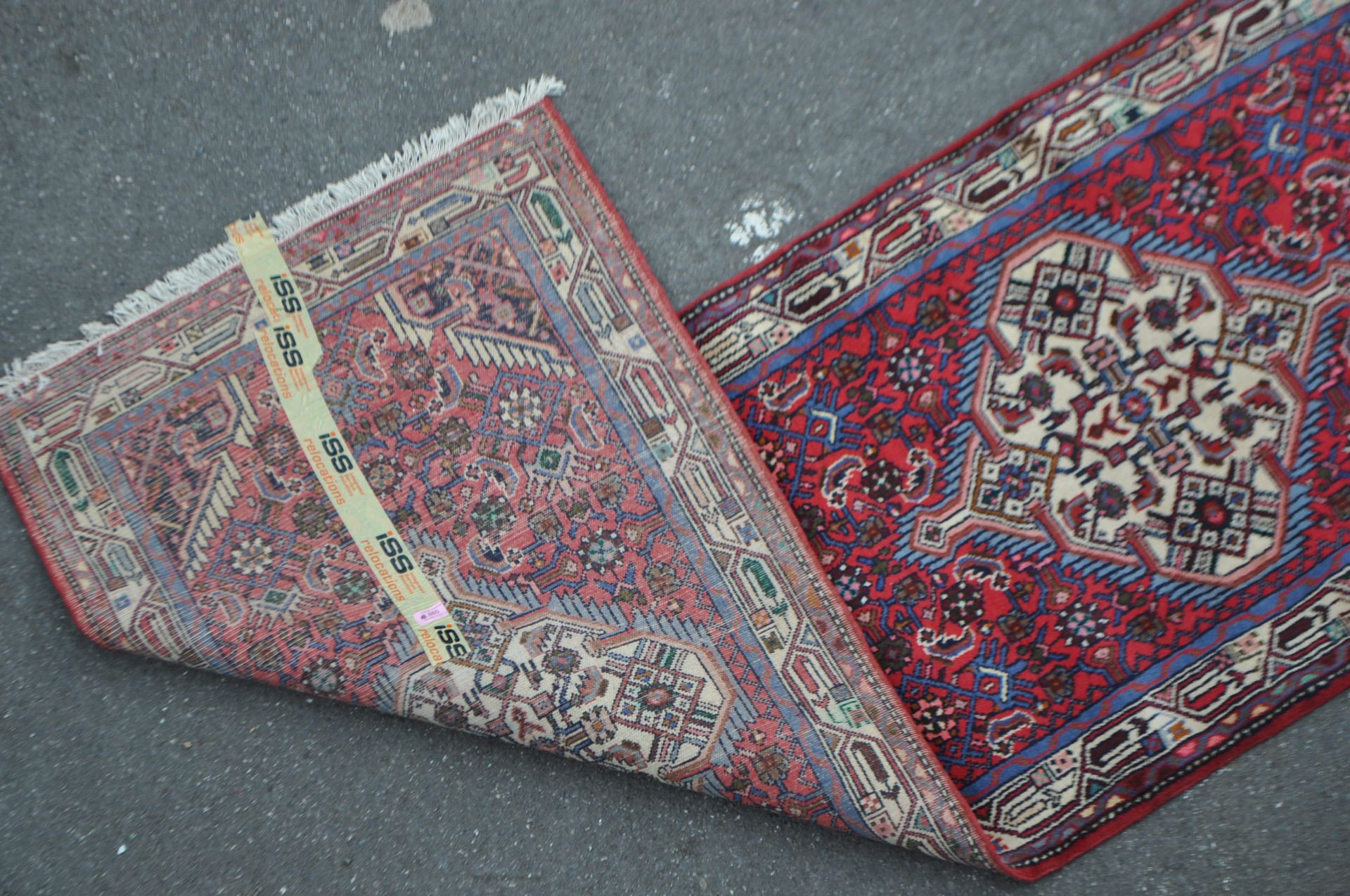 VINTAGE 20TH CENTURY PERSIAN ISLAMIC RUNNER RUG - Image 3 of 3