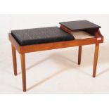 BRITISH MODERN DESIGN - MID CENTURY VENEERED TELEPHONE TABLE