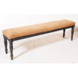 19TH CENTURY VICTORIAN LONG STOOL / WINDOW SEAT