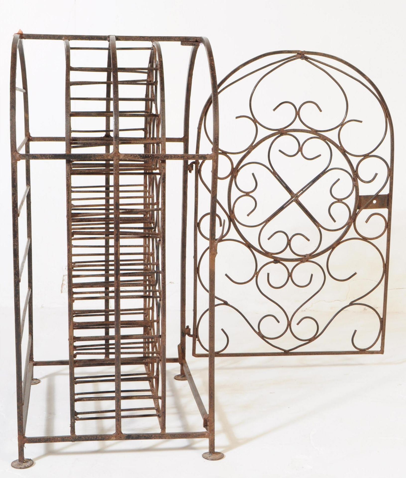 20TH CENTURY WROUGHT IRON WINE RACK - Image 3 of 4