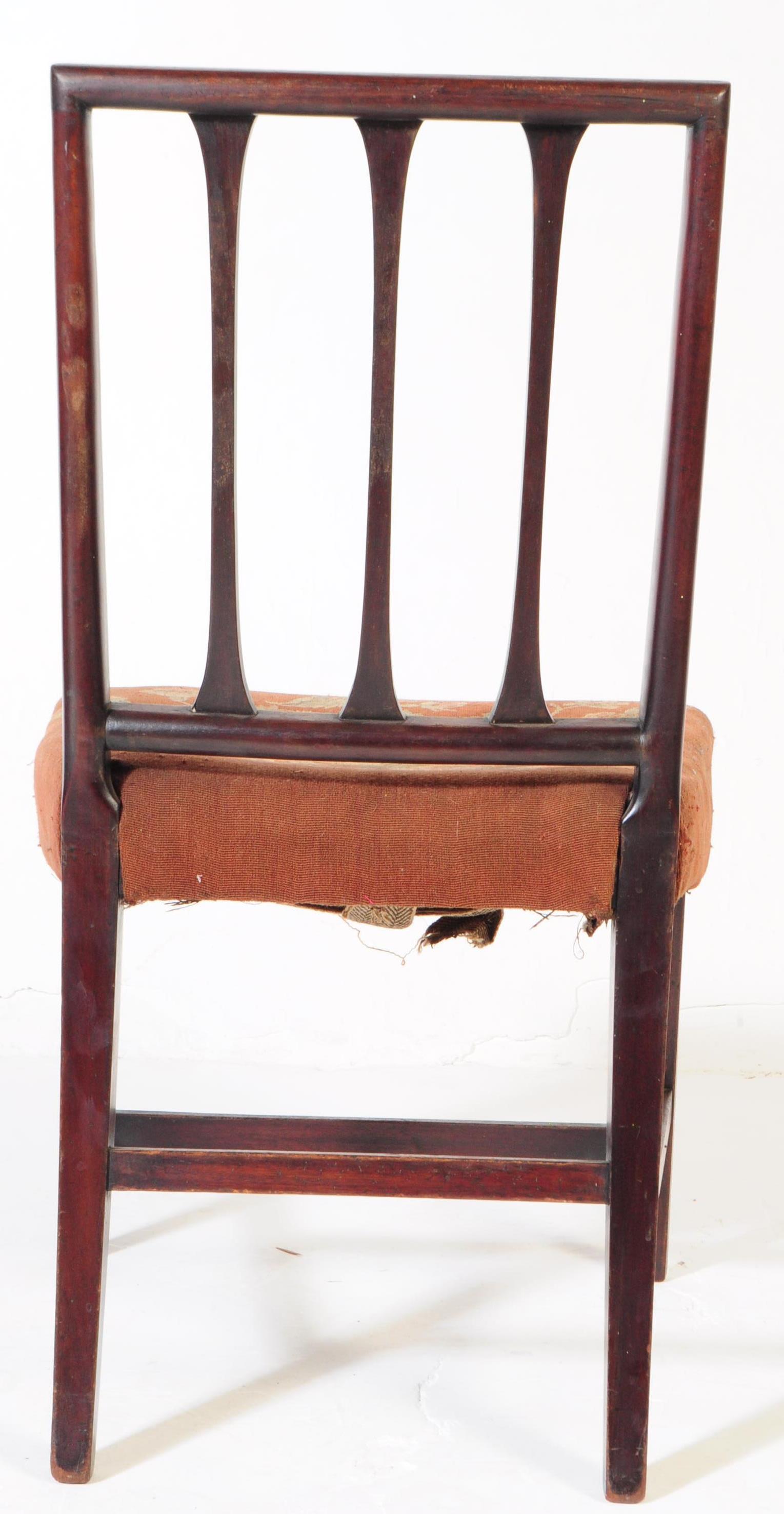 TWO GEORGE III 19TH CENTURY ROSEWOOD DINING CHAIRS - Image 3 of 6