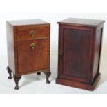 TWO VINTAGE 20TH CENTURY POT CUPBOARDS / BEDSIDES