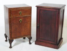 TWO VINTAGE 20TH CENTURY POT CUPBOARDS / BEDSIDES
