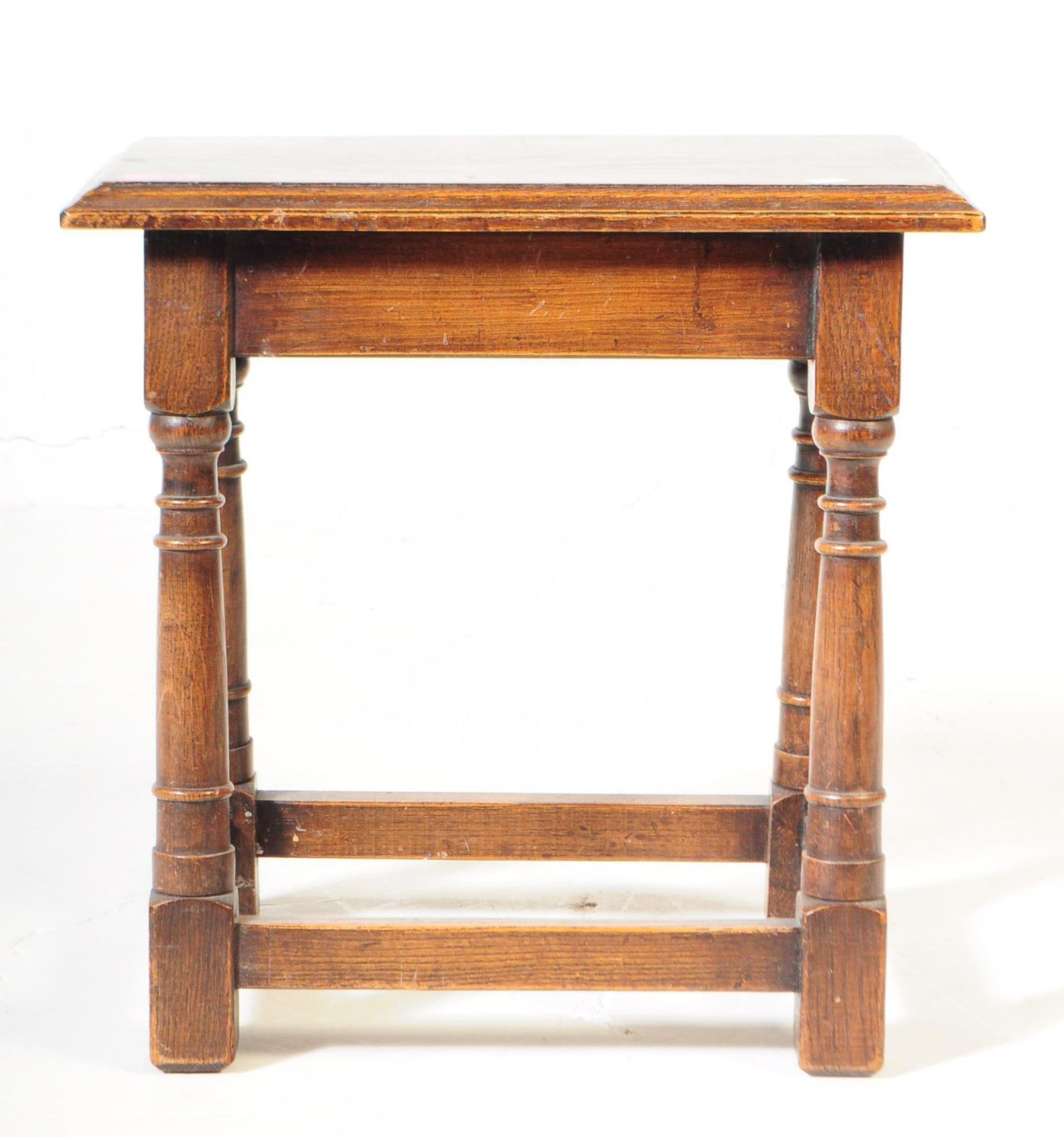 20TH CENTURY MAHOGANY OLD CHARM JOINT STOOL - Bild 2 aus 5