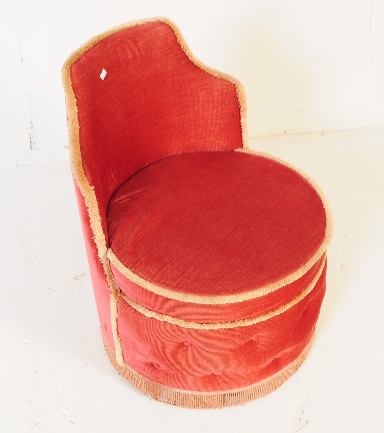 VINTAGE 20TH CENTURY SHERBORNE BOUDOIR LADIES CHAIR - Image 3 of 4