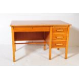 VINTAGE 20TH CENTURY 1940S OAK AIR MINISTRY OFFICE DESK