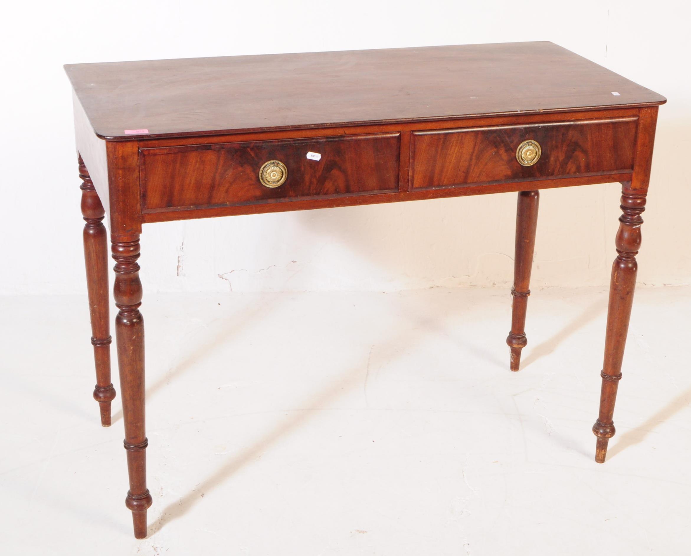 19TH CENTURY MAHOGANY WRITING DESK TABLE