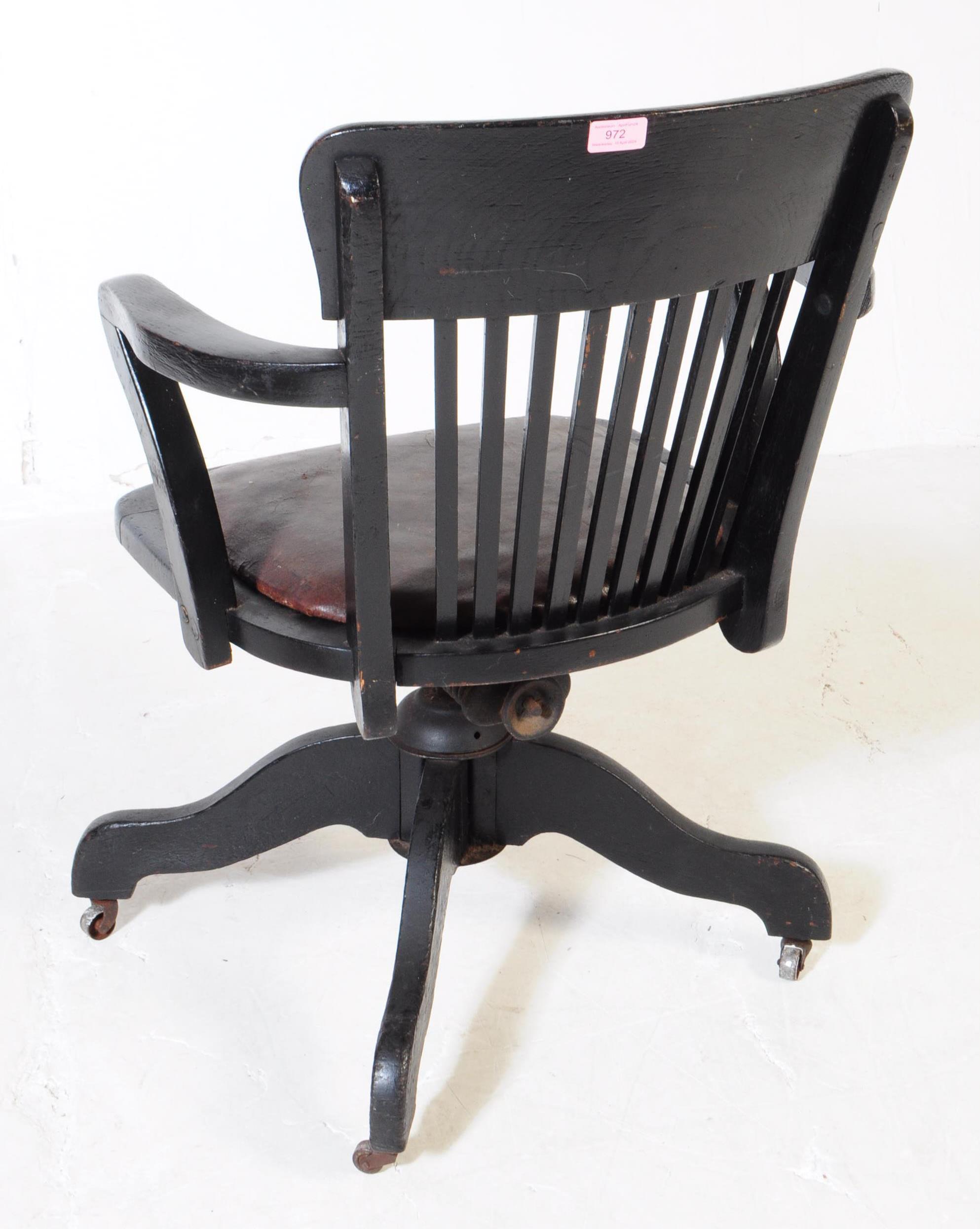 EARLY 20TH CENTURY SWIVEL DESK CHAIR - Image 6 of 7