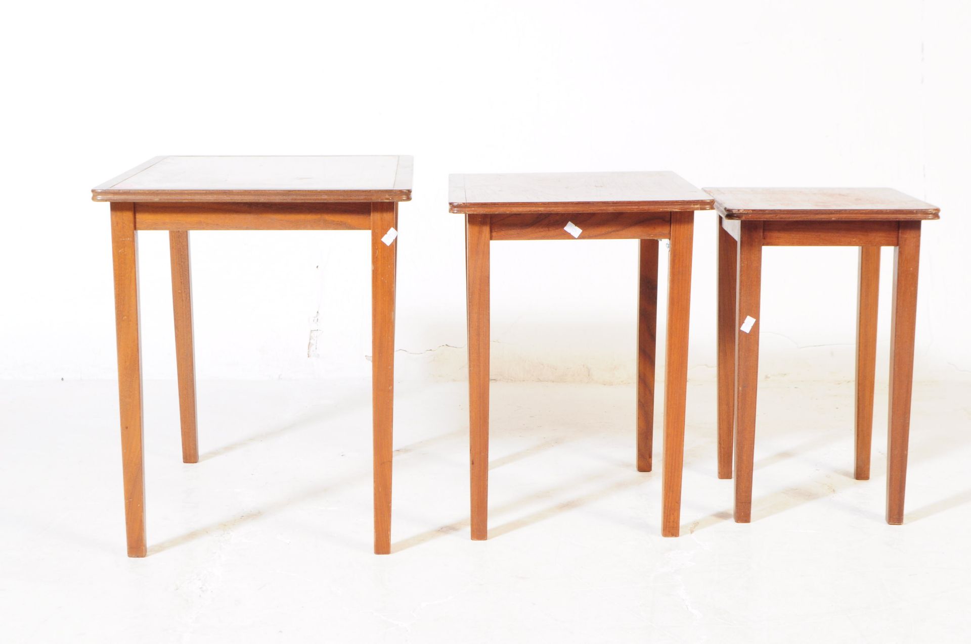 BRITISH MODERN DESIGN - 20TH CENTURY TEAK NEST OF TABLES - Image 3 of 4