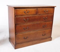 EARLY 20TH CENTURY GEORGE III MANNER OAK CHEST OF DRAWERS