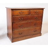 EARLY 20TH CENTURY GEORGE III MANNER OAK CHEST OF DRAWERS