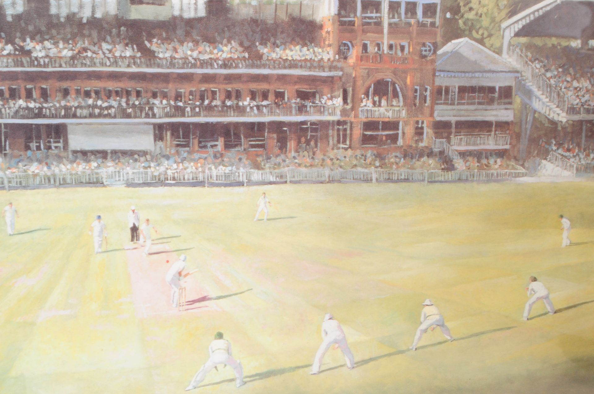 SIGNED CRICKET PRINT - ASHES 1989 BY SHERREE VALENTINE DAINES - Image 2 of 5