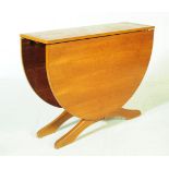 BRITISH MODERN DESIGN - RETRO TEAK SPACE SAVING DROP LEAF TABLE