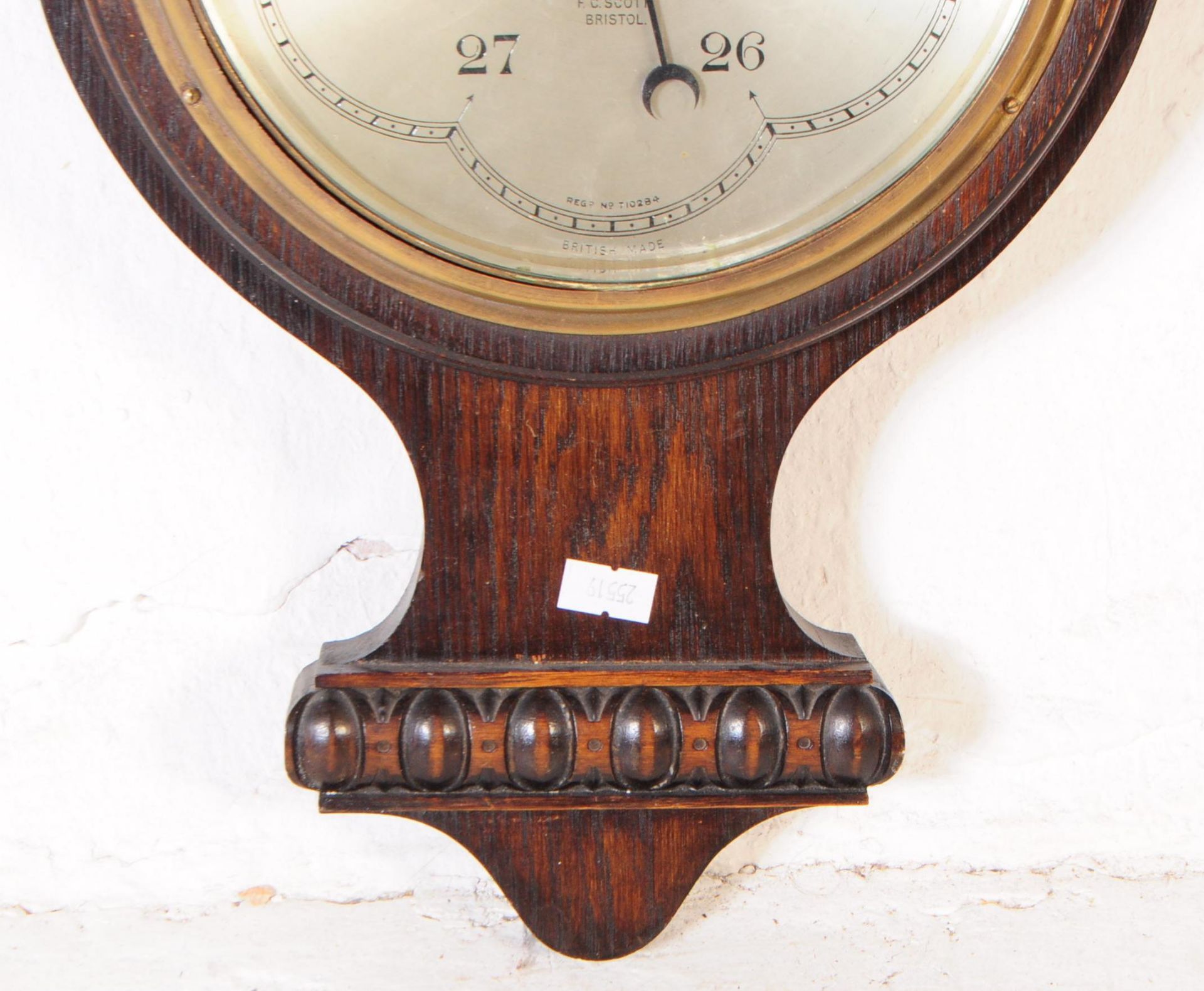 VINTAGE 20TH CENTURY CIRCA 1940S ART DECO WALL BAROMETER - Image 3 of 4