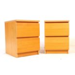 IKEA MALM - PAIR OF 20TH CENTURY BEECH BEDSIDES