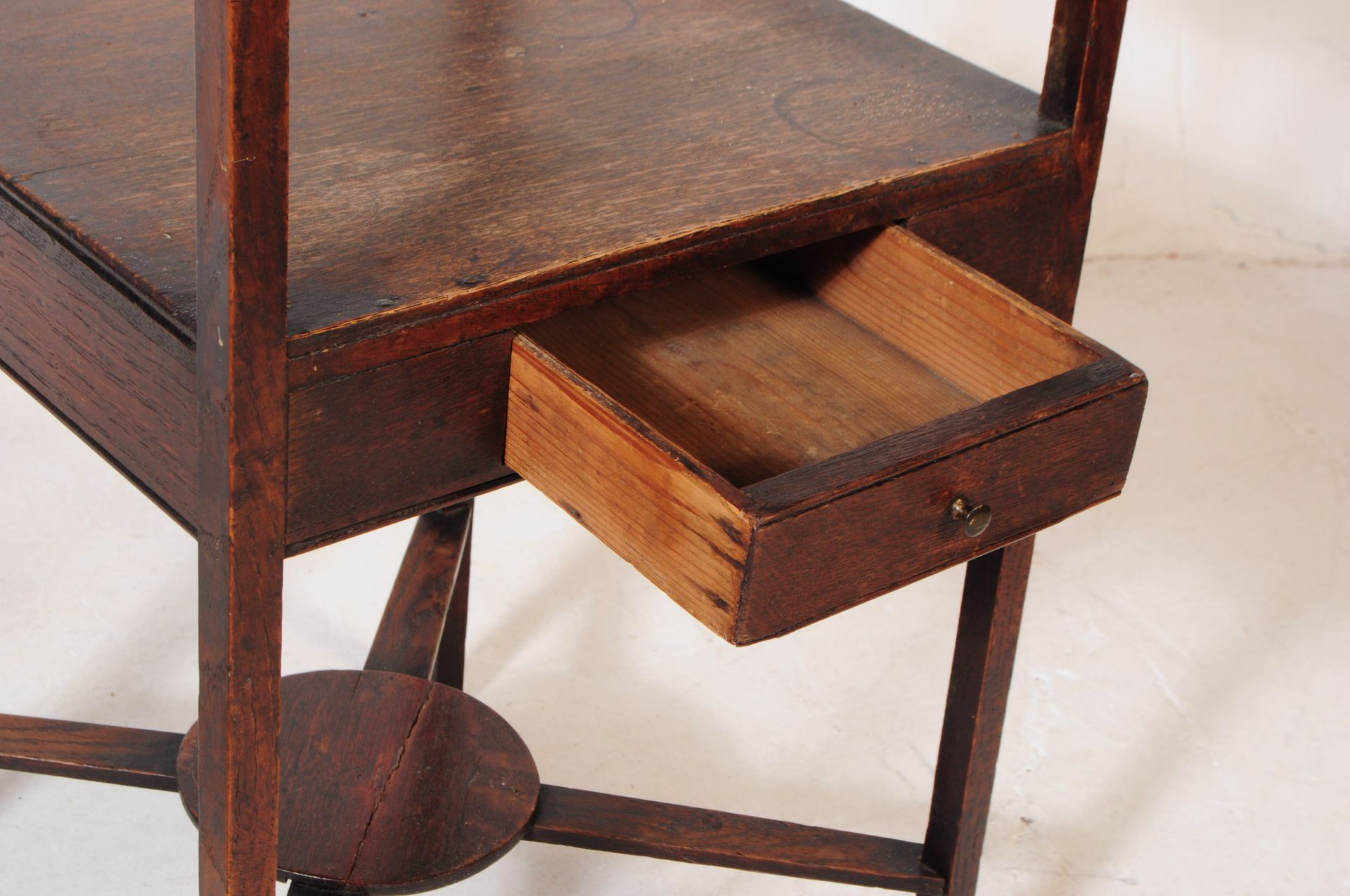 19TH CENTURY NORTH COUNTRY OAK CHAIR & ANOTHER - Image 3 of 11