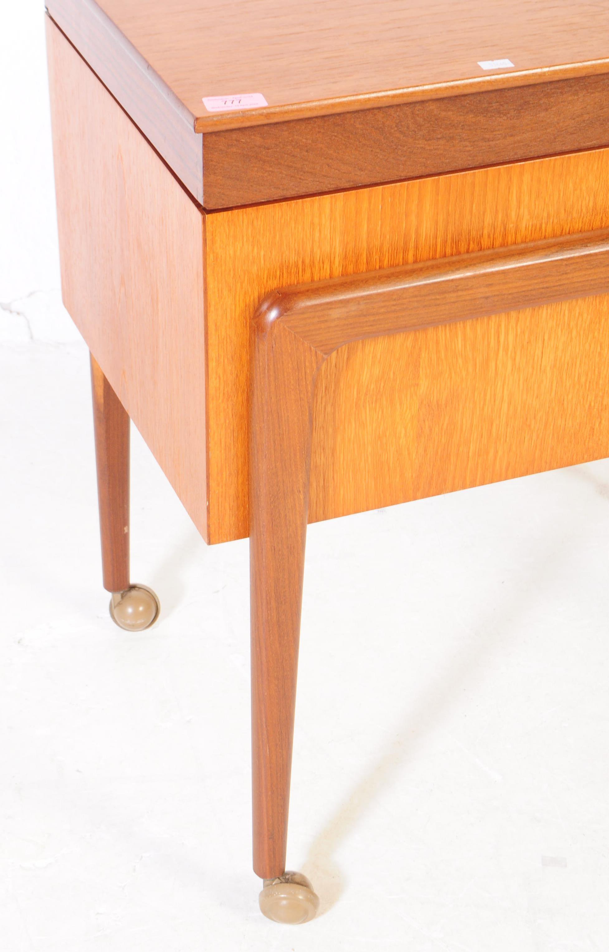 BRITISH MODERN DESIGN - MID CENTURY TEAK TROLLEY CABINET - Image 2 of 5