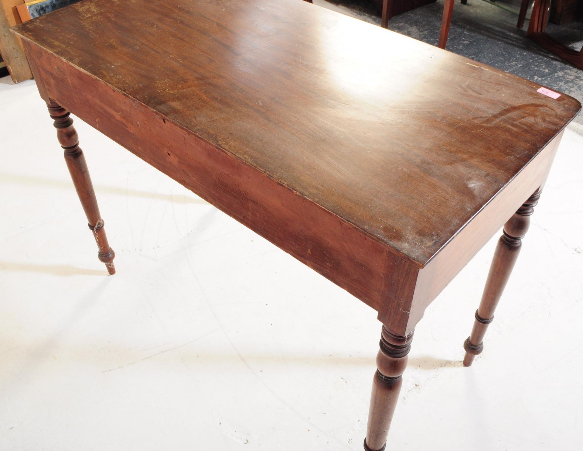 19TH CENTURY MAHOGANY WRITING DESK TABLE - Image 6 of 6