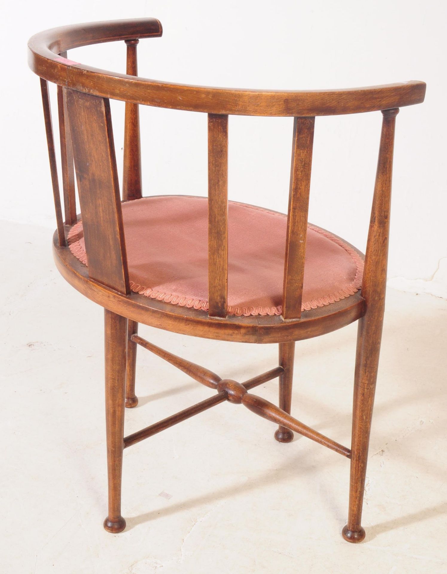 EARLY 20TH CENTURY EDWARDIAN MAHOGANY TUB CHAIR - Bild 3 aus 3